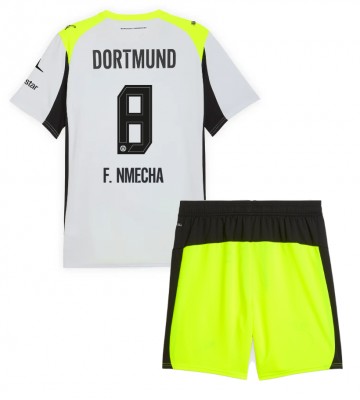 Borussia Dortmund Felix Nmecha #8 Replika Babytøj Udebanesæt Børn 2025-26 Kortærmet (+ Korte bukser)